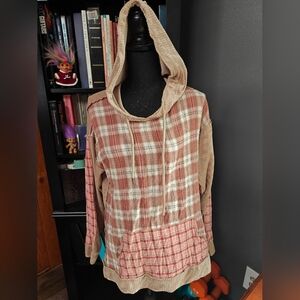 KORI Plaid Hooded Women's Sweater